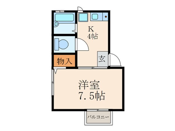 プレジールミスミの物件間取画像